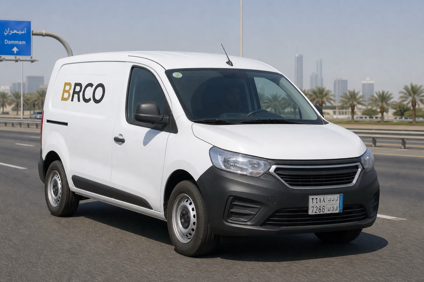 BRCO small delivery van on the Dammam highway